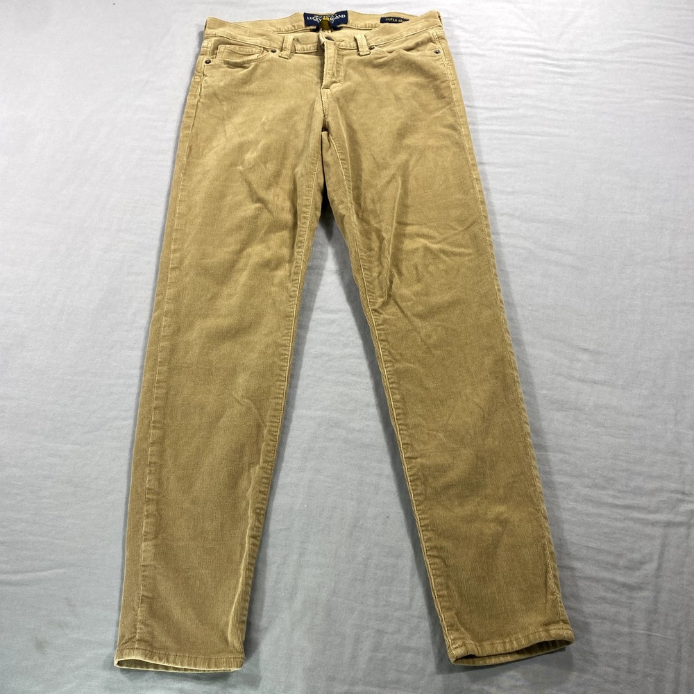 Lucky Brand Jeans Womens 4 Beige Corduroy Sofia Skinny Pants‎ Ladies 30x28